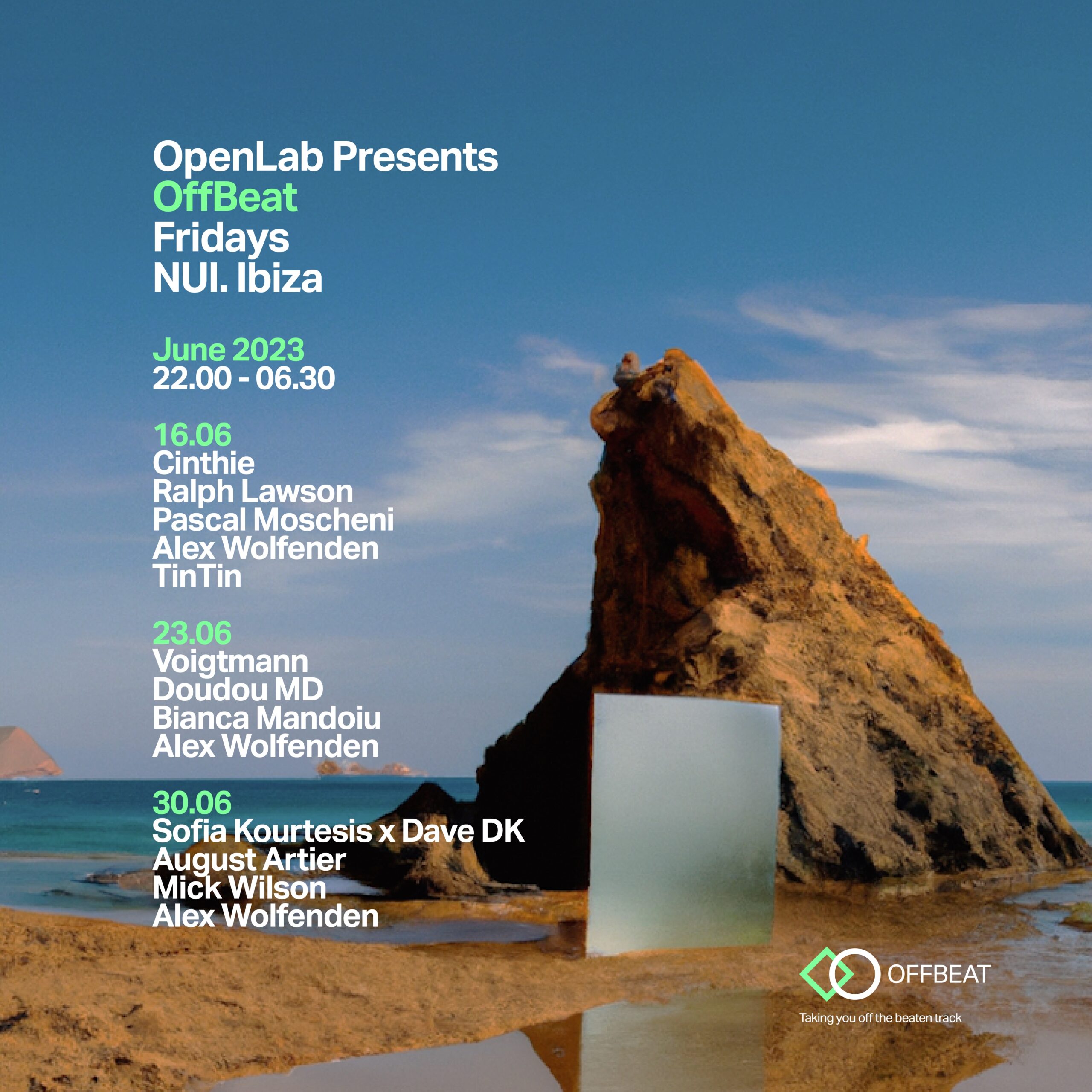 OpenLab presents OffBeat - NUI Ibiza - Fri 28 Jul