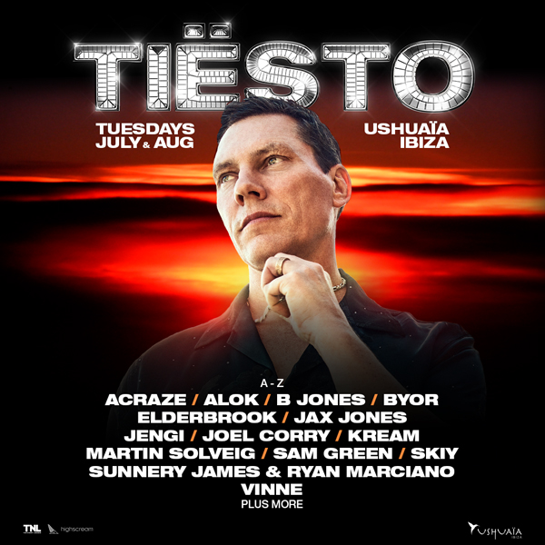 Tiësto Closing Party - Ushuaïa - Tue 29 Aug